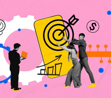 team-collaborating-reach-target